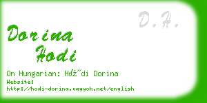 dorina hodi business card